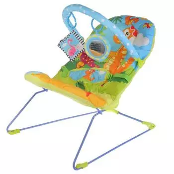 Шезлонг с 2 мягкими игрушками - Дино