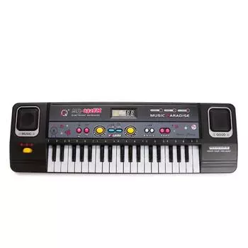 Синтезатор с микрофоном и радио – Music, 220V/ батарейки, 37 клавиш, USB-кабель