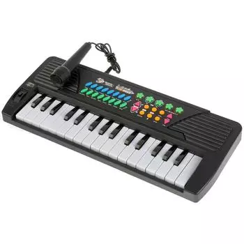 Синтезатор TLF-005USB с микрофоном, 32 клавиши, mp-3 плеер, на батарейках