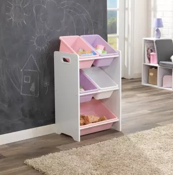 Система хранения KidKraft с 5 контейнерами - Пастель