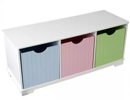 Скамья с ящичками для хранения - Storage Bench Pastel