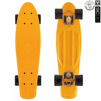 Скейтборд виниловый Y-Scoo Fishskateboard 22" 401-O с сумкой, оранжевый