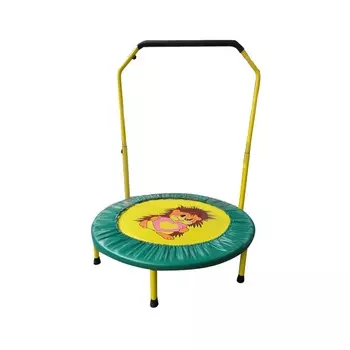 Складной мини-батут 36, с ручкой, диаметр 92 см., зеленый