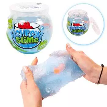 Слайм - Fishbowl Slime - Мини-аквариум с рыбкой, цвет голубой