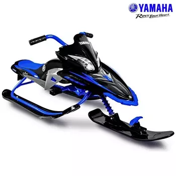 Снегокат Yamaha YM13001 Apex Snow Bike Titanium черный/синий