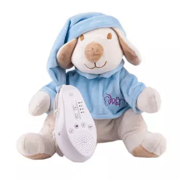 Собачка голубая Drema BabyDou с белым и розовым шумом