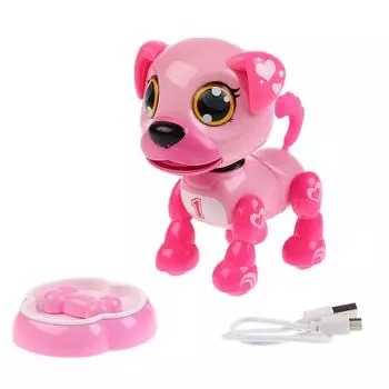 Собака на аккумуляторе, свет + звук, usb зарядка, разные цвета