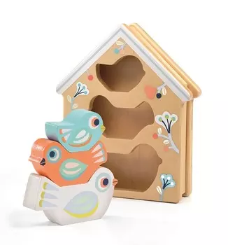 Сортер деревянный Птички