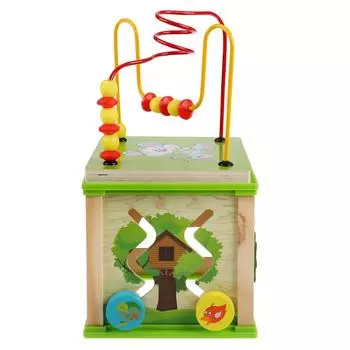 Сортер деревянный Волшебный куб, 16,5 х 17 см.