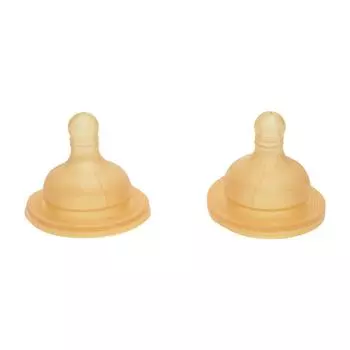 Соска Well-Being 2 шт., 2 мес.+, латекс, средний поток