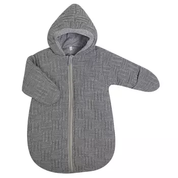 Спальный вязанный мешок, серый, рост 62 см