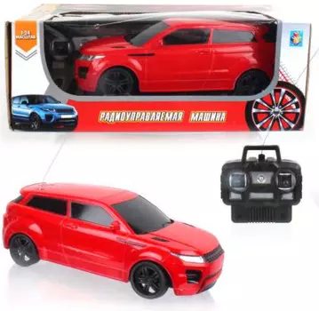 Спортавто - Джип на радиоуправлении, 1:24, 20 см, свет, красная