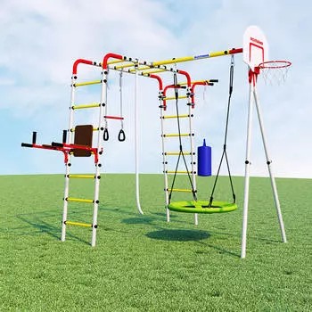 Спортивно-игровой комплекс ROMANA Fitness R.103.20.04 Фитнесс + качели гнездо