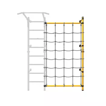 Стойка пристенная Romana с канатным лазом, желтая ДСКМ-1С-8.02-45