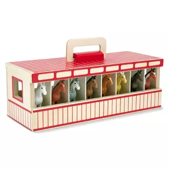 Стойло для 8 лошадей из серии "Создай свой мир"