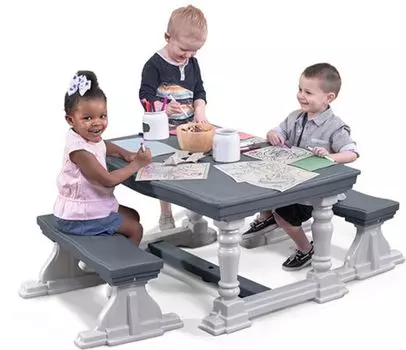 Стол со скамейками