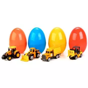 Строительная техника 7,5 см, в яйце, металлическая