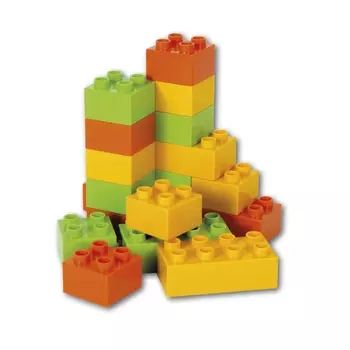 Строительные кубики 18 штук для грузовика 22 см.