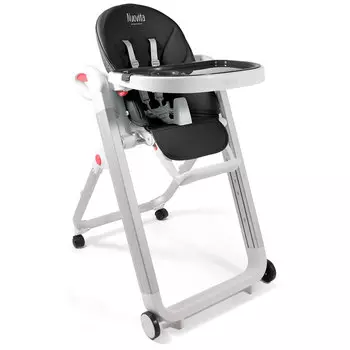 Стульчик для кормления Nuovita Futuro Bianco, Nero / Черный