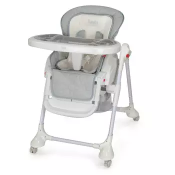 Стул-шезлонг для кормления Nuovita Tutela, grigio scuro goffratura/темно-серый с тиснением