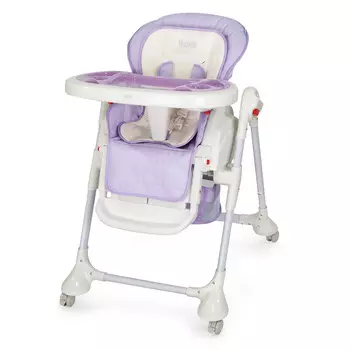 Стул-шезлонг для кормления Nuovita Tutela, lilla goffratura/сиреневый с тиснением