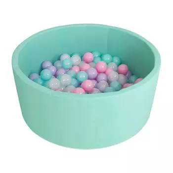 Сухой бассейн Romana - Airpool ДМФ-МК-02.53.01, бирюзовый с розовыми шариками