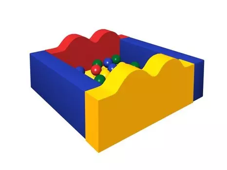 Сухой бассейн – Ручеёк ДМФ-МК-06.17.00 с 300 шариками в комплекте