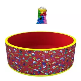 Сухой бассейн - Веселая поляна, красный, 100 шаров