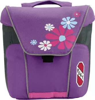 Сумка двойная DT3 на багажник велосипеда, лиловая