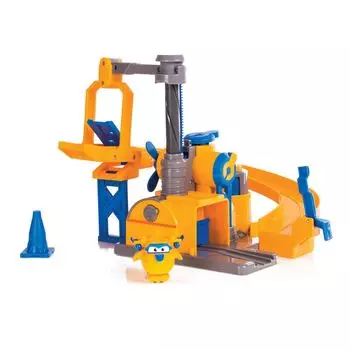 Super Wings. Станция Донни с подъемником. Трансформер Донни