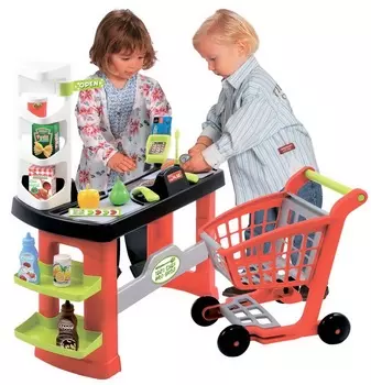 Супермаркет с тележкой