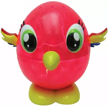 Светильник-проектор из серии Лампики - Попугай, свет, съёмная ручка, 6 элементов для сборки персонажа