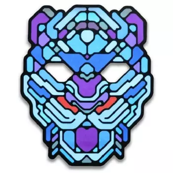 Световая маска с датчиком звука - GeekMask Cyber Tiger