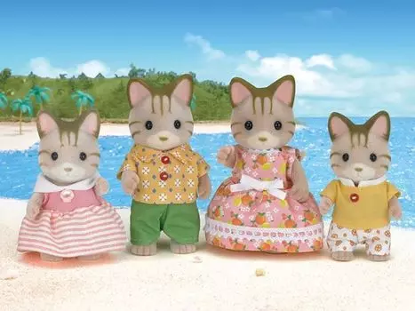 Sylvanian Families - Семья Полосатых Кошек