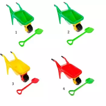 Тачка с лопатой и граблями - Садовод