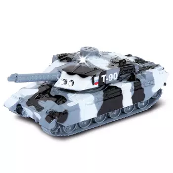 Танк металлический инерционный со светом и звуком