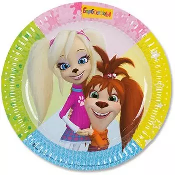 Тарелка – Барбоскины, 23 см, 6 штук