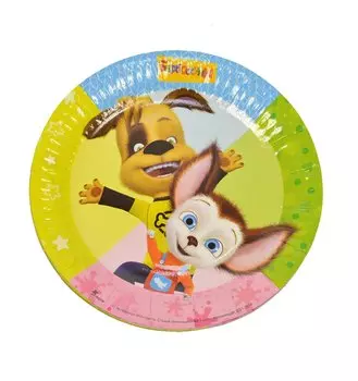 Тарелка бумажная – Барбоскины, 17 см, 6 штук