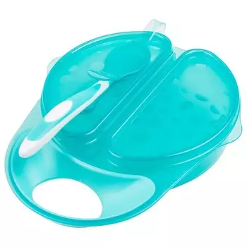 Тарелка и ложечка для кормления