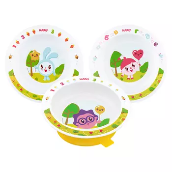 Тарелка на присоске - Малышарики, 400 мл