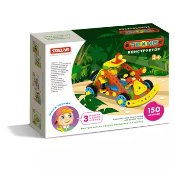 Техно конструктор «Джип», 150 деталей