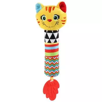 Текстильная игрушка пищалка - Котик