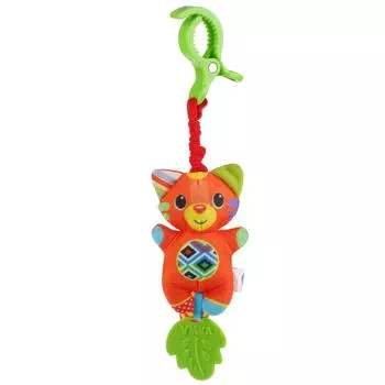 Текстильная игрушка подвеска с клипсой - Котик