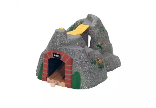 Тоннель в горе для железной дороги Brio, звук