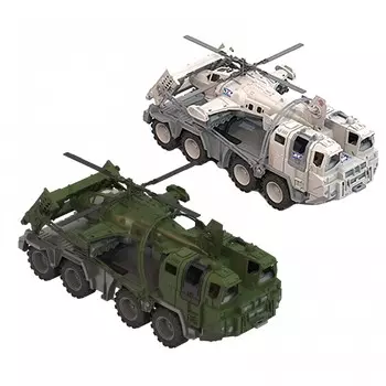 Тягач военный Арктика с вертолетом, размер 56 х 25 х 26,5 см.