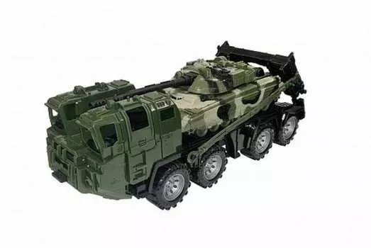 Тягач военный Щит с танком, камуфляж