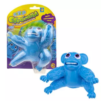 Тянущаяся фигурка из серии Супер Стрейчеры – Обезьяна синяя, 11 см