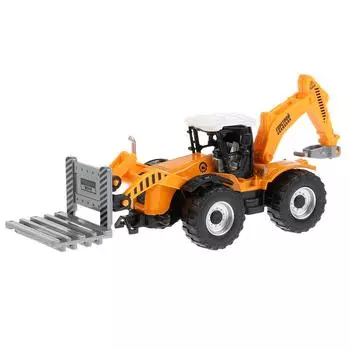 Трактор 15 см, металлический, инерционный, подвижные элементы