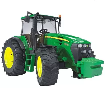 Трактор Bruder John Deere 7930 с подъемным капотом, зеленый