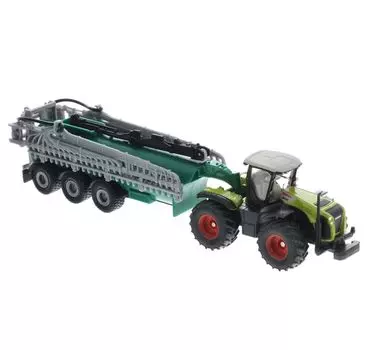 Трактор Claas Xerion с вакуумным танкером